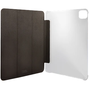 Обложка Smart Folio LAGERFELD Saffiano Ikonik Patch  Чёрная для iPad Pro 11-inch (4th поколение)/Pro 11 дюймов (3-го поколения)