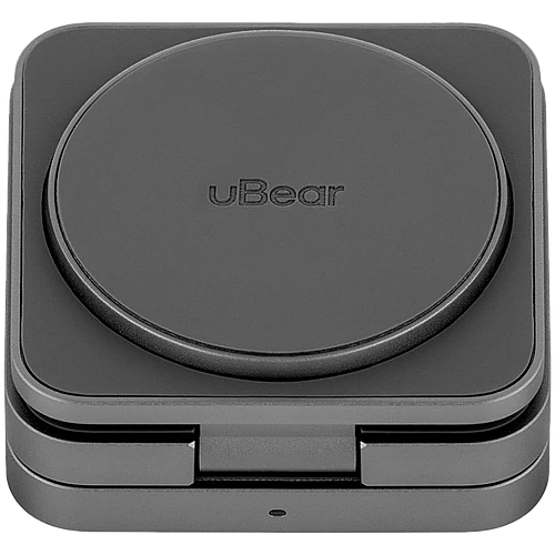 Беспроводное зарядное устройство с поддержкой MagSafe, uBear Balance, цвет:серый