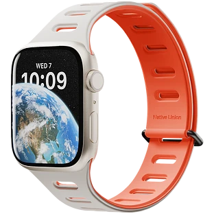 Ремешок для часов APPLE WATCH NATIVE UNION Magnetic 42/44/45/49MM, оранжевый/серый