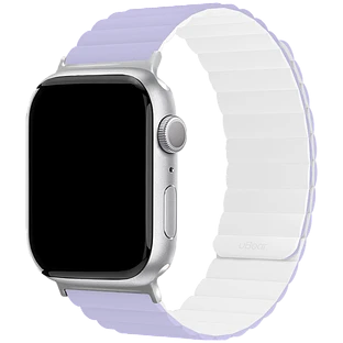 Ремешок uBear Mode для Apple Watch S/M (38, 40, 41 мм), силиконовый, лавандовый/белый 