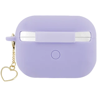 Чехол GUESS Silicone Script logo  Пурпурный для AirPods Pro (Gen2)