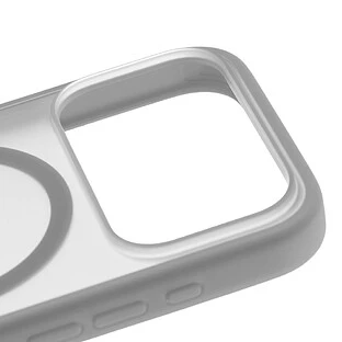 Чехол защитный uBear Cloud Mag Case для iPhone 17 Pro Max, MagSafe совместимый, усиленный, силк-тач, серый