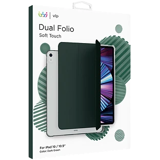 Чехол защитный "vlp" Dual Folio для iPad 10, темно-зеленый