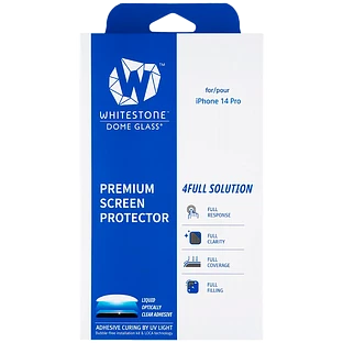 Стекло защитное Whitestone Dome glass (аксессуары,без лампы) для iPhone 14 Pro