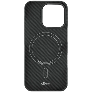 Чехол защитный uBear Supreme Case для iPhone 16 Pro, ультратонкий, материал Кевлар, MagSafe совместимый, черный