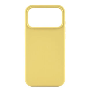 Чехол защитный uBear Touch Mag Case для iPhone 17 Pro Max, MagSafe совместимый, силикон, софт-тач, светло-желтый