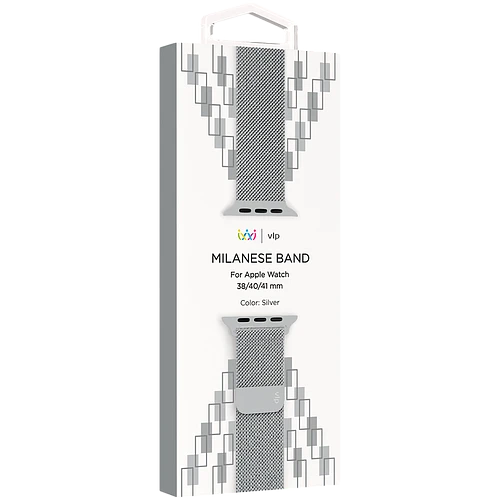Ремешок из нержавеющей стали VLP для Apple Watch 38/40/41, серебристый