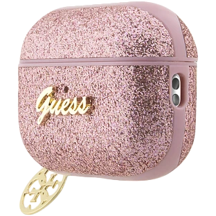 Чехол GUESS Glitter flakes  Розовый для AirPods Pro (Gen2)