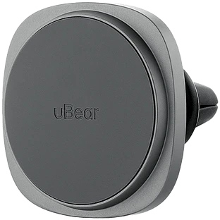 Беспроводное автомобильное зарядное устройство uBear Way, совместимое с Qi2 и MagSafe, c креплением на автомобильную решетку
