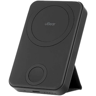 Беспроводной пауэрбэнк с поддержкой MagSafe, uBear Range 6 500 mAh, черный