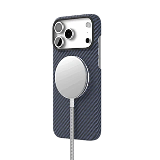 Чехол защитный VLP Kevlar Case с MagSafe для iPhone 17 Pro Max, синий