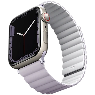 Ремешок Uniq для Apple Watch 41/40/38 mm Revix reversible Magnetic Lilac/White