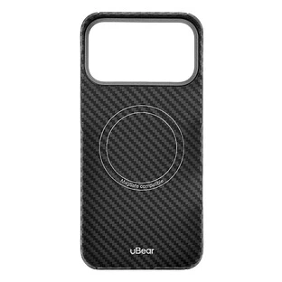 Чехол защитный uBear Supreme Case для iPhone 17 Pro Max, ультратонкий, материал Кевлар, MagSafe совместимый, черный