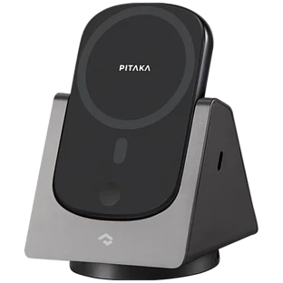 Беспроводное зарядное устройство PITAKA, 7.5 Вт, Twill Black/Grey