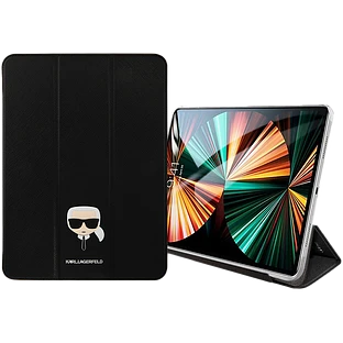 Обложка Smart Folio LAGERFELD Saffiano Karl head  Серебристая для iPad Pro 11-inch (4th поколение)/Pro 11 дюймов (3-го поколения)