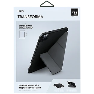 Чехол-книга UNIQ Transforma  Чёрный для iPad Pro 12,9 дюйма (5-го поколения)