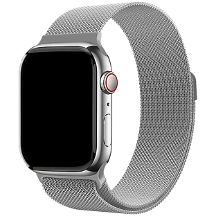 Ремешок uBear Spark для Apple Watch M/L (42, 44, 45, 49 мм), стальной, серебристый