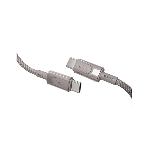 Кабель VLP Force Line 100W USB-C + USB-C, 1.2м, натуральный титан
