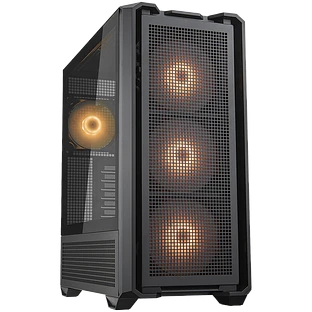Корпус COUGAR GAMING MX600 Full Tower,  Extended ATX, 11 слотов, USB 3.2, USB 3.0, Аудио разъем, Power Button, Кнопка управления RGB, Светодиодный индикатор, PSU optional, Window, Поддержка системы жидкостного охлаждения, Вентиляторы с RGB подсветкой, Чёр