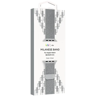 Ремешок из нержавеющей стали VLP для Apple Watch 38/40/41, серебристый