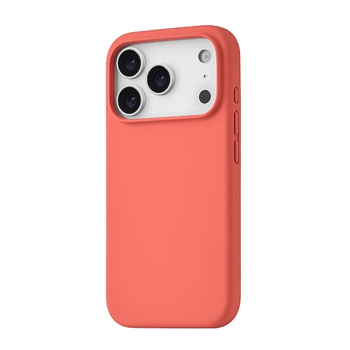 Чехол защитный uBear Touch Mag Case для iPhone 17 Pro, MagSafe совместимый, силикон, софт-тач, коралловый
