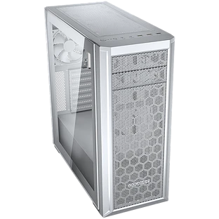 Корпус COUGAR GAMING Midi Tower,  ATX, 7 слотов, USB 3.2 Gen 2, USB 3.0, USB 2.0, Разъем для гарнитуры, Защитное антивандальное закаленное стекло, Reset Button, Светодиодный индикатор, PSU optional, Window, Поддержка системы жидкостного охлаждения, Airflo