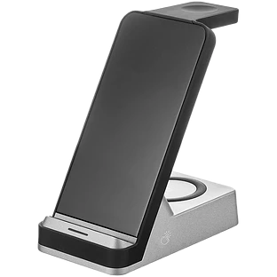 Беспроводное зарядное устройство 3в1 Rocket Stand, черный