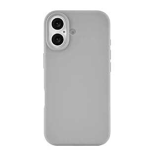 Чехол защитный uBear Touch Mag Case для iPhone 17, MagSafe совместимый, силикон, софт-тач, светло-серый
