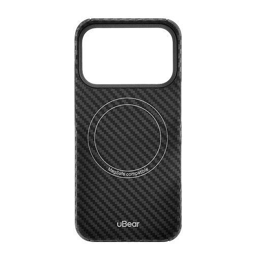 Чехол защитный uBear Supreme Case для iPhone 17 Pro, ультратонкий, материал Кевлар, MagSafe совместимый, черный
