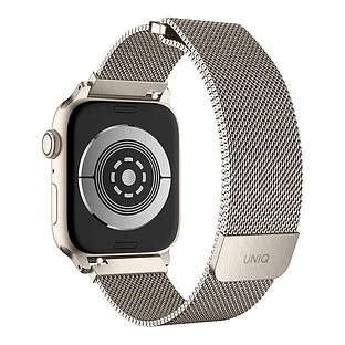 Ремешок Uniq для Apple Watch 41/40/38 mm Dante Strap Mesh Steel Starlight