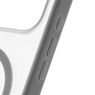 Чехол защитный uBear Stand 360° Mag Case для iPhone 17 Pro Max, MagSafe совместимый, силикон, софт-тач, серый