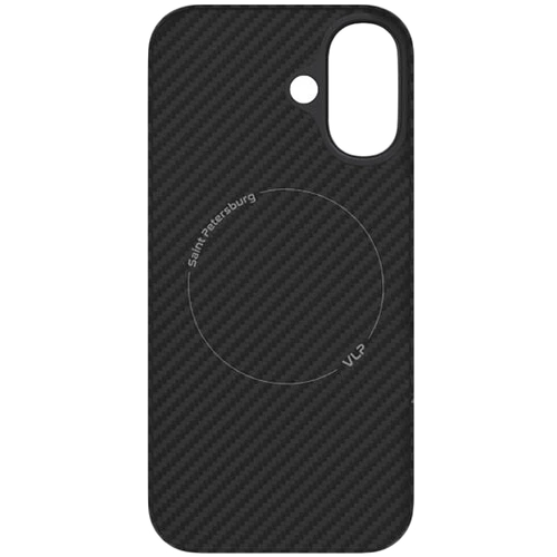 Чехол защитный VLP Kevlar Case с MagSafe для iPhone 16, черный