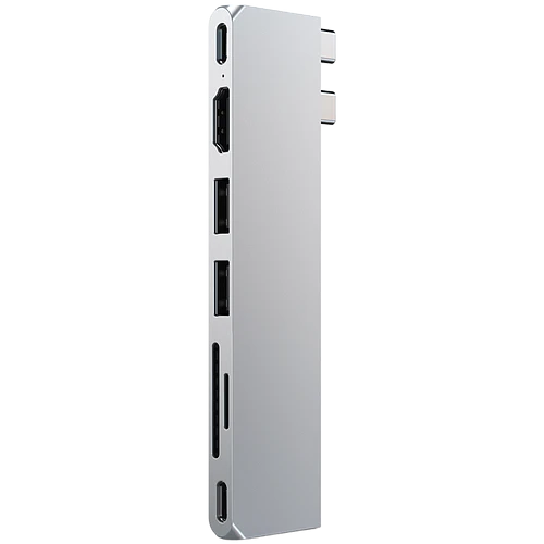 Адаптер Satechi USB-C Pro Hub Slim Adapter. Цвет: серебристый