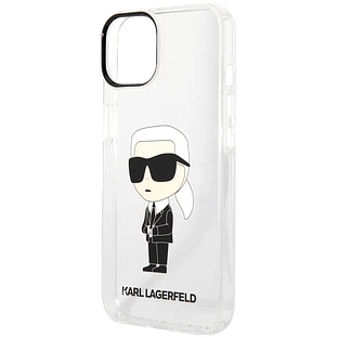 Lagerfeld для iPhone 14 чехол PC/TPU NFT Karl Ikonik Hard Transparent