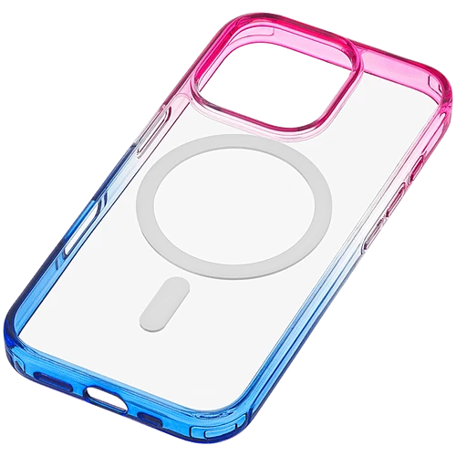 Чехол защитный uBear Fusion Mag Case iPhone 16 Pro Max, сине-розовый