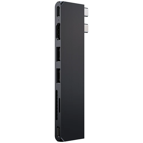 Адаптер Satechi USB-C Pro Hub Slim Adapter. Цвет: черный