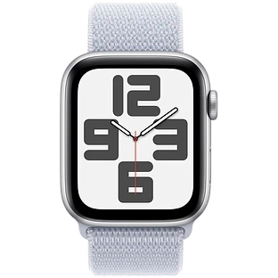 Apple Watch SE 2 (2024) GPS 40mm Silver Aluminium Case with Blue Cloud Sport Loop Band
