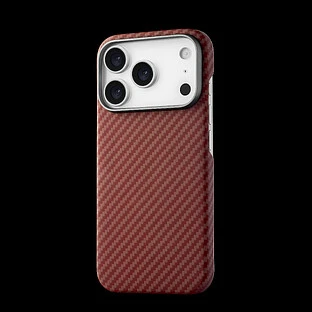 Чехол защитный uBear Supreme Case для iPhone 17 Pro, ультратонкий, материал Кевлар, MagSafe совместимый, оранжевый