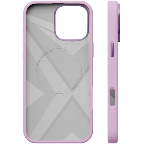 Чехол защитный VLP Aster Pro Case с MagSafe для iPhone 16 Pro Max, лавандовый