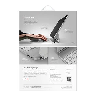 Чехол-клавиатура UNIQ Venno Pro для iPad Pro 11" (M4), Белая