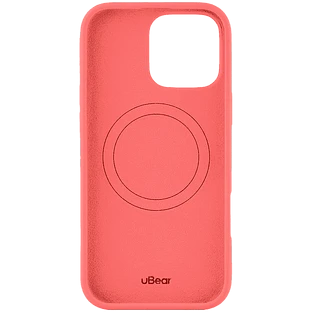 Чехол защитный uBear Touch Mag Case iPhone 16 Pro Max, софт-тач, коралловый