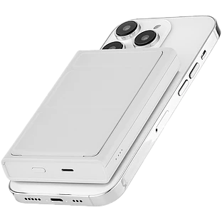 Беспроводной аккумулятор ROCKET HOLD, с поддержкой MagSafe, светло-серый