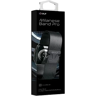 Ремешок из нержавеющей стали VLP Milanese Band Pro для Apple Watch 42/44/45 мм, черный