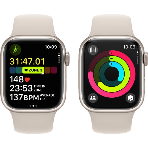 Apple Watch SE 2 (2024) GPS 40mm Starlight Aluminium Case with Starlight Sport Band - M/L