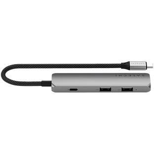Адаптер SATECHI 4-in-1 USB-C PD&2xUSB-A 3.2 Gen2&HDMI 4K@60Hz Slim Multiport Adapte. Цвет: серый кос