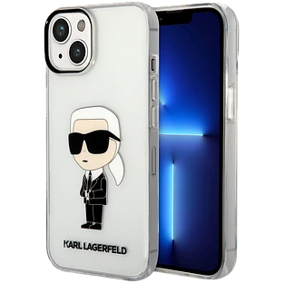 Lagerfeld для iPhone 14 чехол PC/TPU NFT Karl Ikonik Hard Transparent