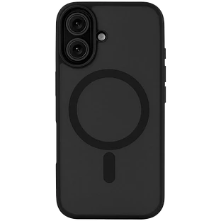 Чехол защитный uBear Cloud Mag Case iPhone 16, силк-тач, черный