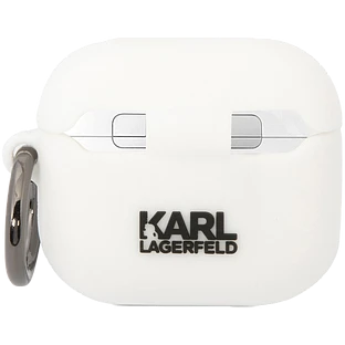 Lagerfeld для Airpods 3 чехол Silicone case with ring NFT 3D Choupette White