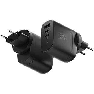 FAST-PD67-BLK-2CA NATIVE UNION FAST GAN CHARGER PD 67W, сетевое зарядное устройство (2xUSB-C+1хUSB-A