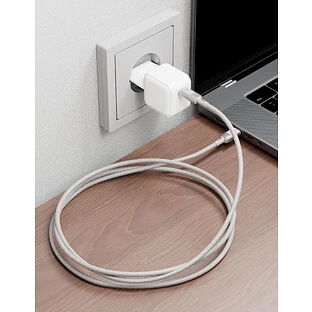 Кабель VLP Force Line 100W USB-C + USB-C, 1.2м, натуральный титан